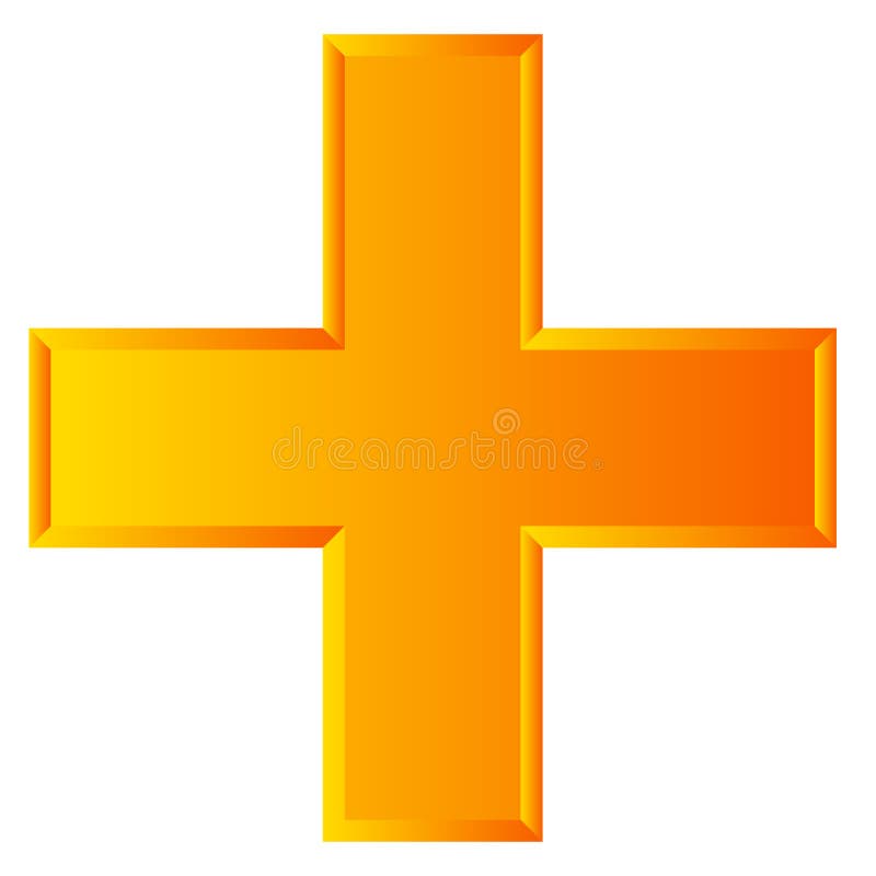 Cross Plus Sign, Symbol for Healthcare or Generic Logo Usage Stock ...