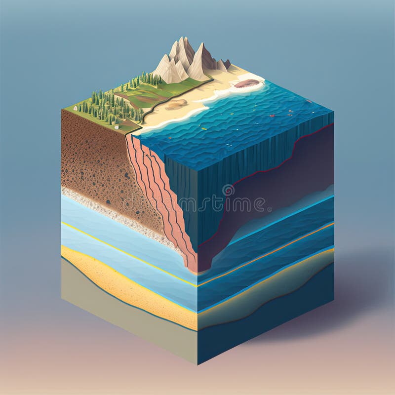 cross-section of Earth subsurface layers