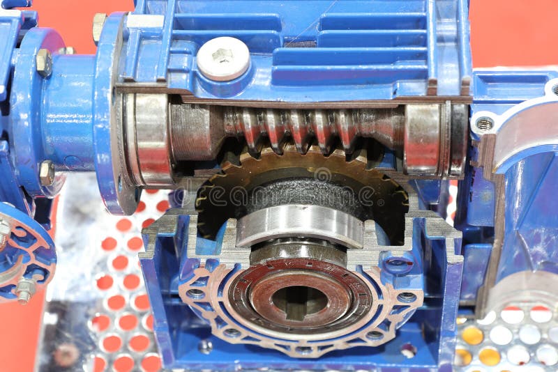 Cross Section of Worm Gear Pump ; Stock Image Image of drive, background 123652067