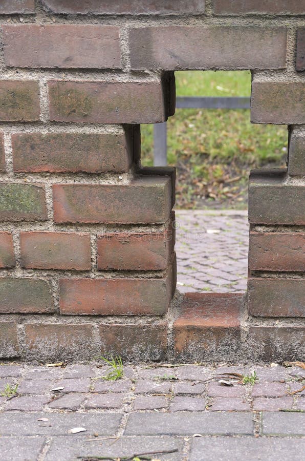 Cross in a brickwall stock photo. Image of crossshaped 186685734