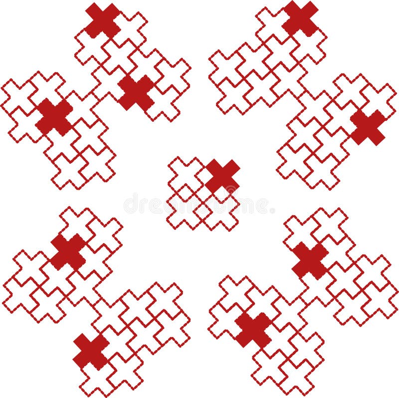 Cross stitch stock vector. Illustration of plus, stitch - 20074655