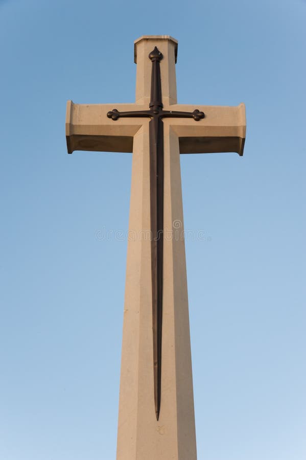 Cross and sword stock photo. Image of english, jerusalem - 33147182