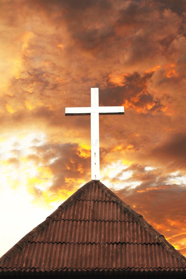 Cross on the top of church