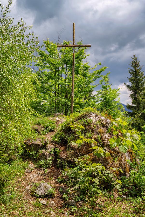 Kříž na vrcholu kopce Radičina, Slovensko