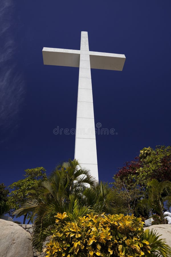The Cross of Trouyet - Acapulco stock photos