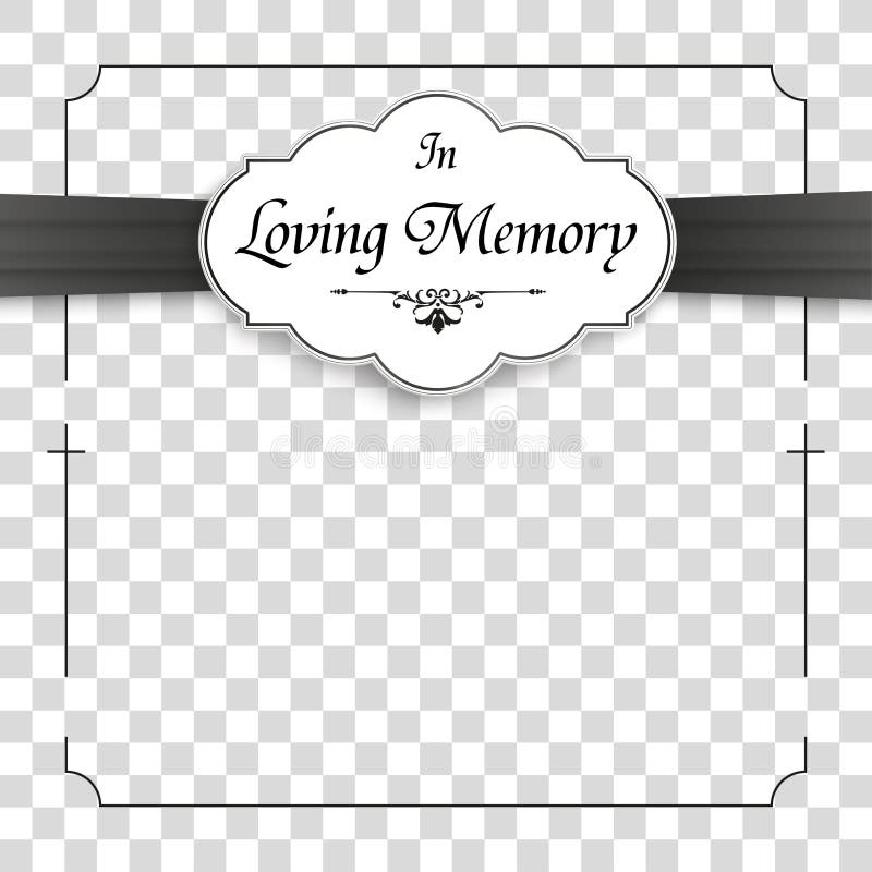 In Loving Memory PNG RIP Memorial Frame Png Funeral Rip 