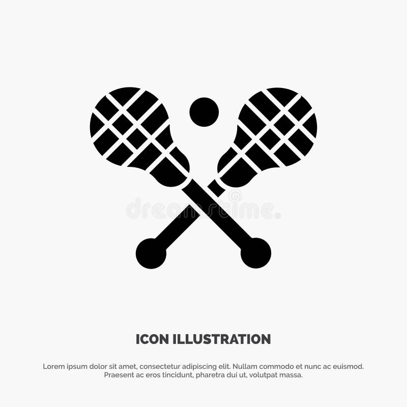 Crosse, Lacrosse, Stick, Sticks solid Glyph Icon vector stock illustration Crosse, Lacrosse, Stick, Sticks solid Glyph Icon vector stock illustration