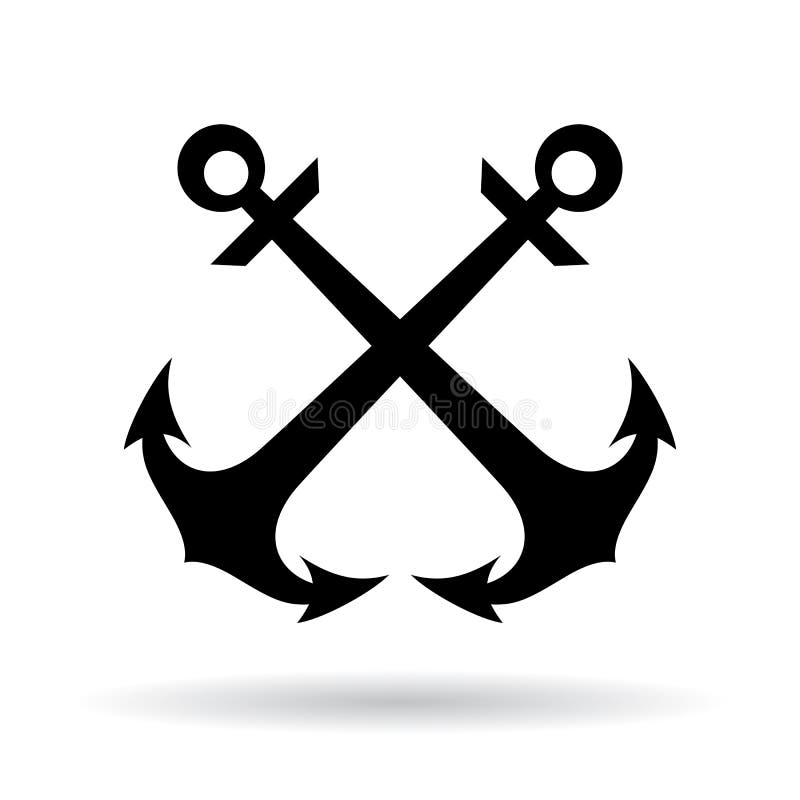 Crossed Anchors Stock Illustrations 113 Crossed Anchors Stock