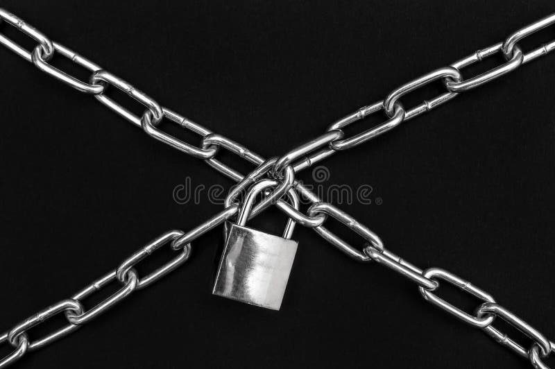 Crossed Chains stock image. Image of focus, cross, crossed 29079913