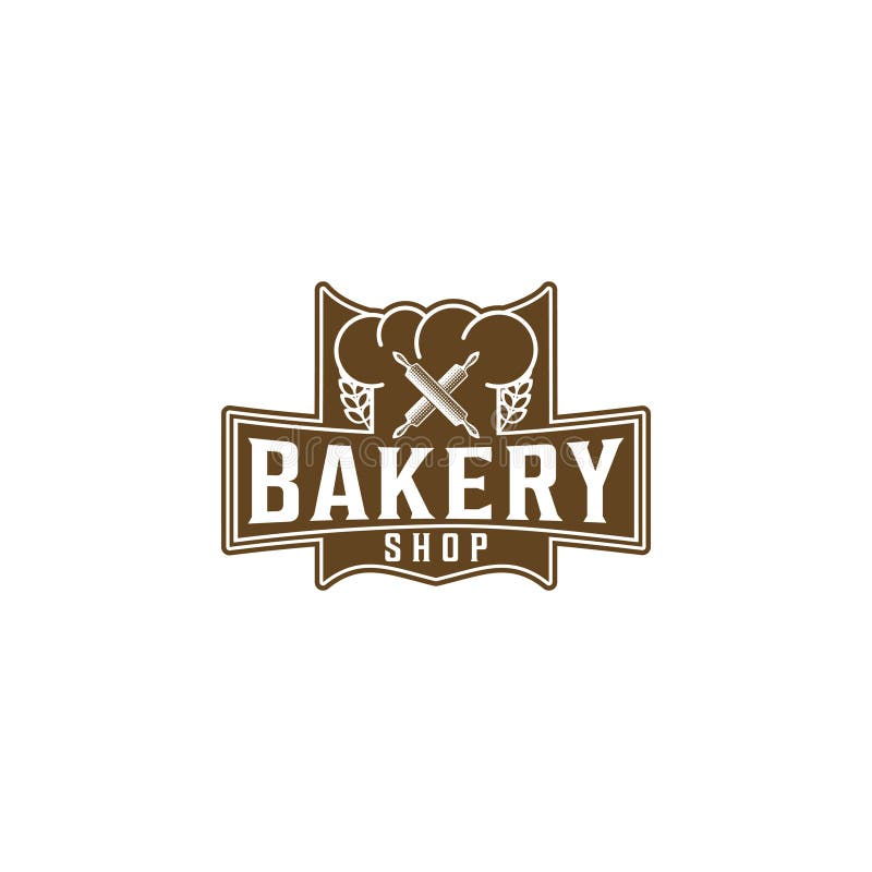 Crossed Rolling Pin, Vintage Bakery Logo Ideas. Inspiration Logo Design ...