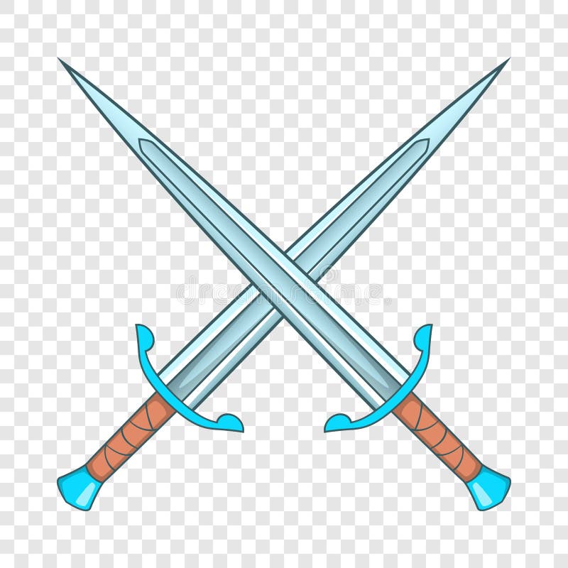 Cartoon Crossed Swords - Free Transparent PNG Clipart Images Download