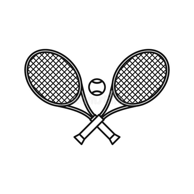 Raquetas de tenis Royalty Free Stock SVG Vector and Clip Art