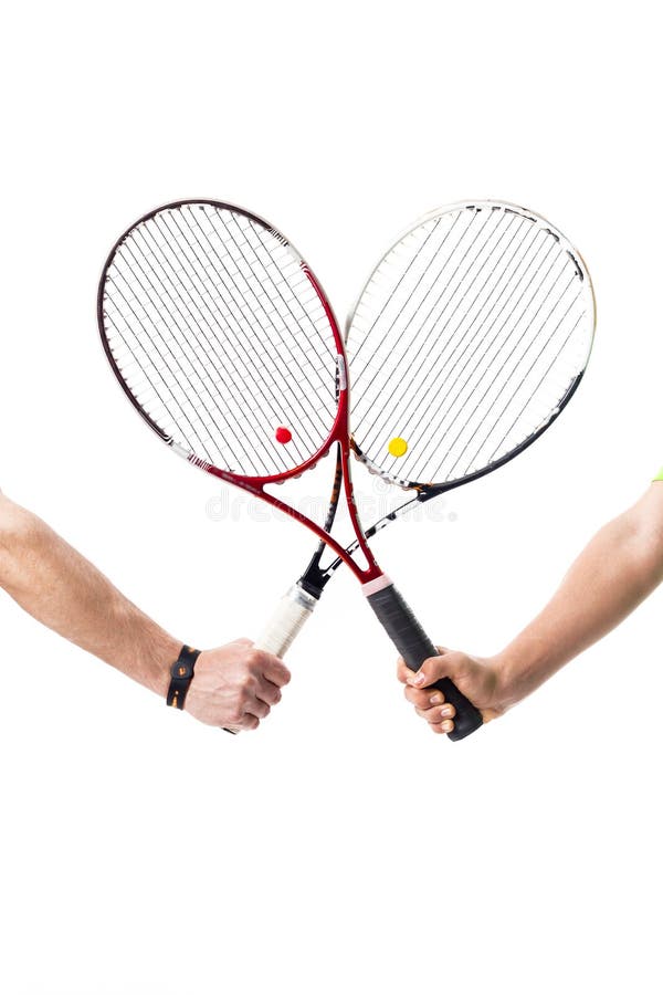 Crossed tennis rackets stock photo. Image of male, adorable 58909848