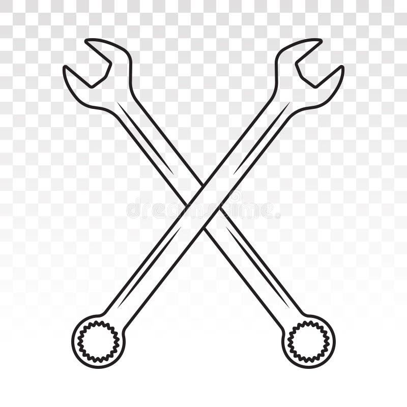 wrench clip art black and white