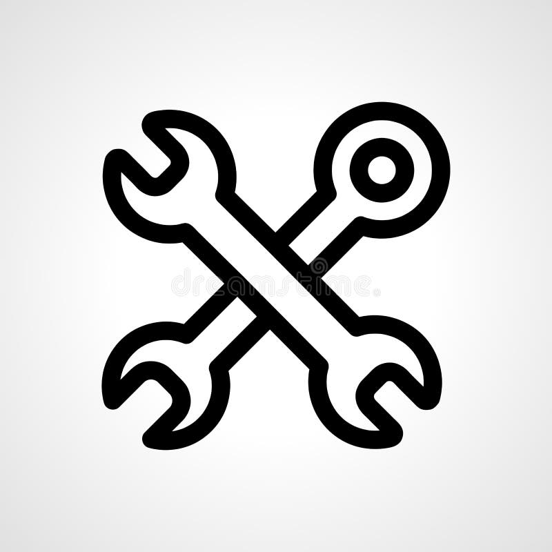 Wrenche Linear Stock Illustrations 2 Wrenche Linear Stock
