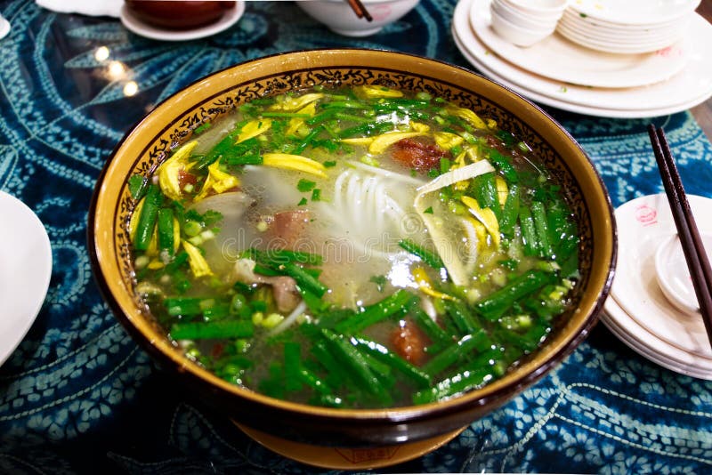 Crossing-over Bridge Rice Noodles, Kunming, Yunnan, China