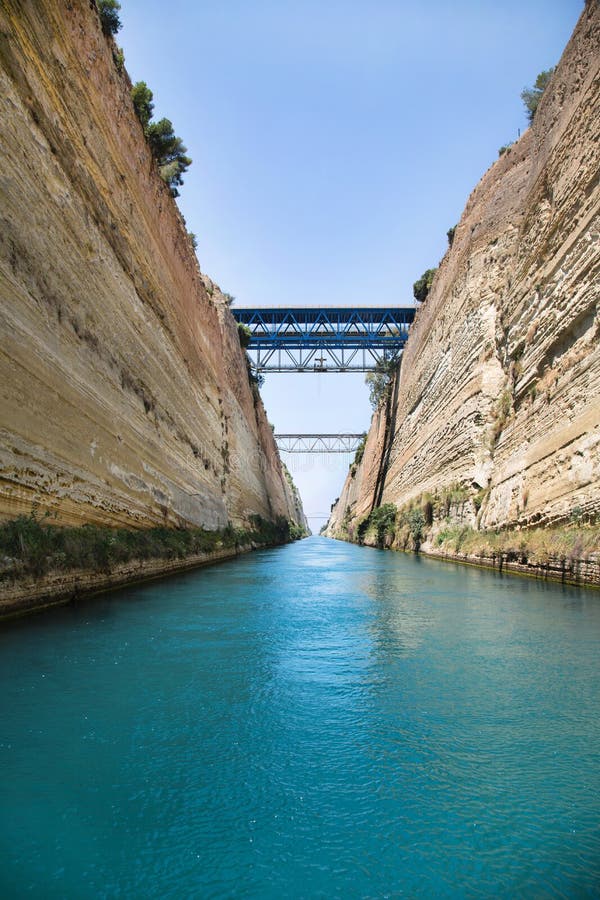 Crossing with a sail boat or yacht trough the Channel of Corinth