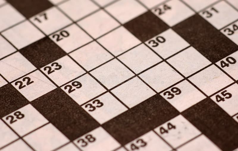 Crossword Puzzle stock photo. Image of pencil, boxes, crossword 2009832