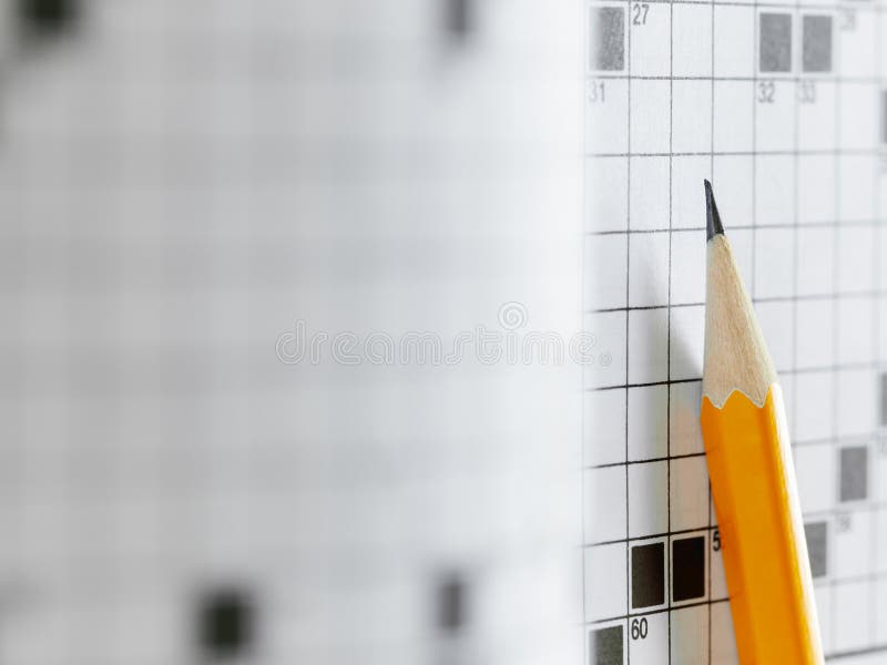 Crossword Puzzle stock photo. Image of attempting, knowledge 2301392