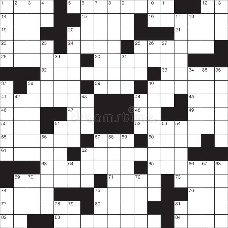 Empty Crossword Puzzle Stock Illustrations 700 Empty Crossword Puzzle