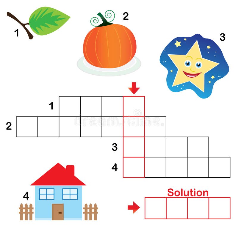 Crossword puzzle for children, part 3