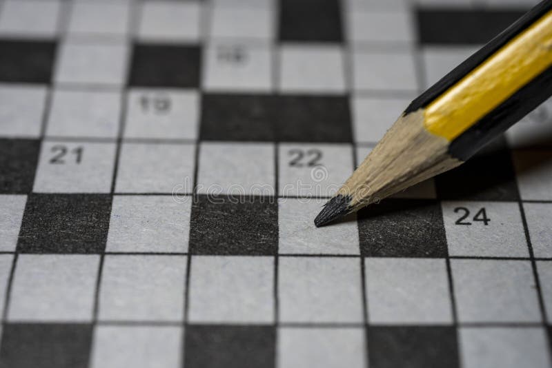 Crossword Puzzle and Pencil Close Up Shot Stock Photo Image of Crossword Puzzle and Pencil Close Up Shot Stock Photo Image of