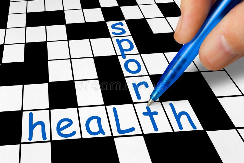 Crossword - sport and health. 