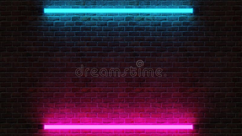 Crosă modernă futuristă, violet și albastru aprins, piatră grosolană grosolană veche și pustie 3d stock illustration