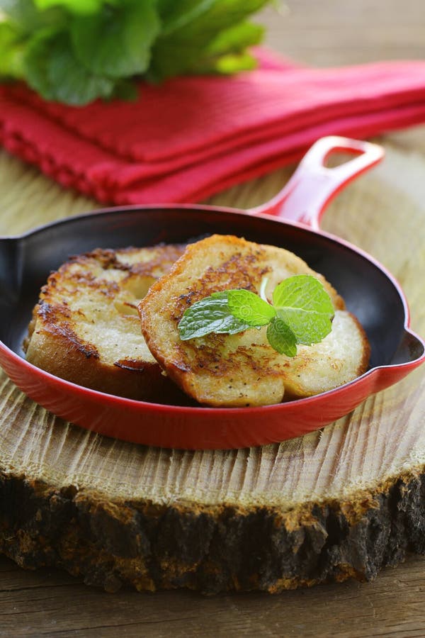 Croutons ( slice baguette) royalty free stock photo