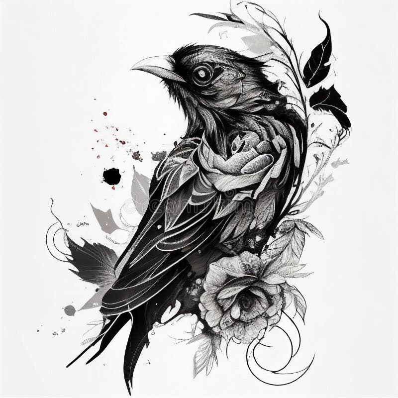93 Cool Crow Tattoo Designs for Men [2024 Inspiration Guide] | Crow tattoo,  White bird tattoos, Crow tattoo design