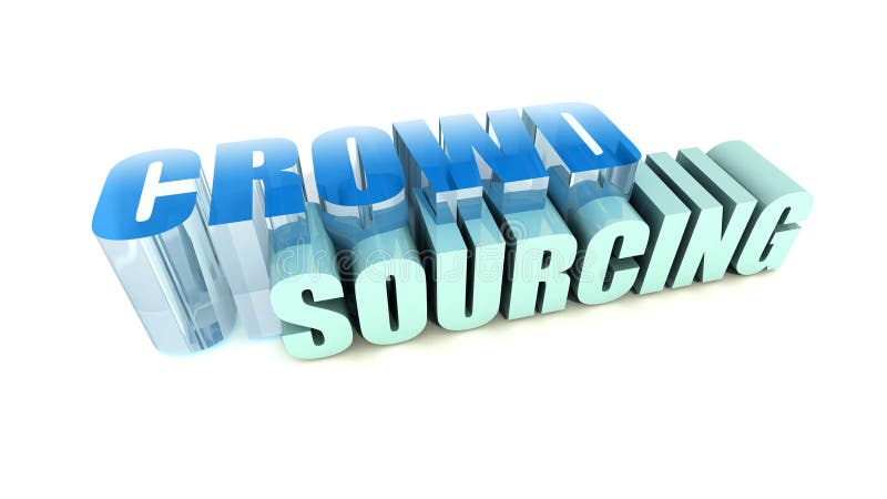 Crowd Sourcing vector illustration