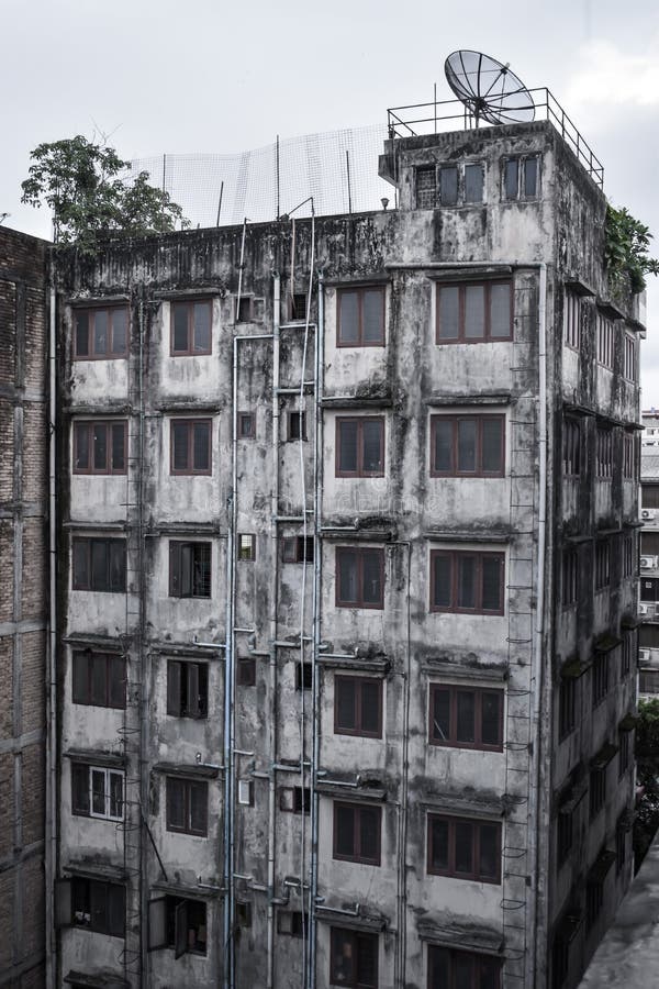 Crowded Apartments in Yangon, Myanmar Stock Image Image of mossy
