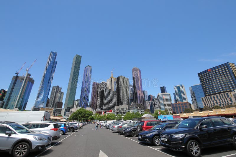 Car Parking Melbourne Australia Editorial Stock Photo Image of skyscraper, australian 134948528