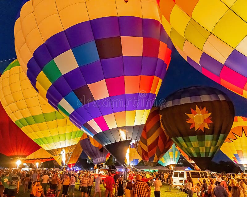 Crowds are Allowed To View Balloons Close Up Editorial Stock Image Image of 2022, clouds