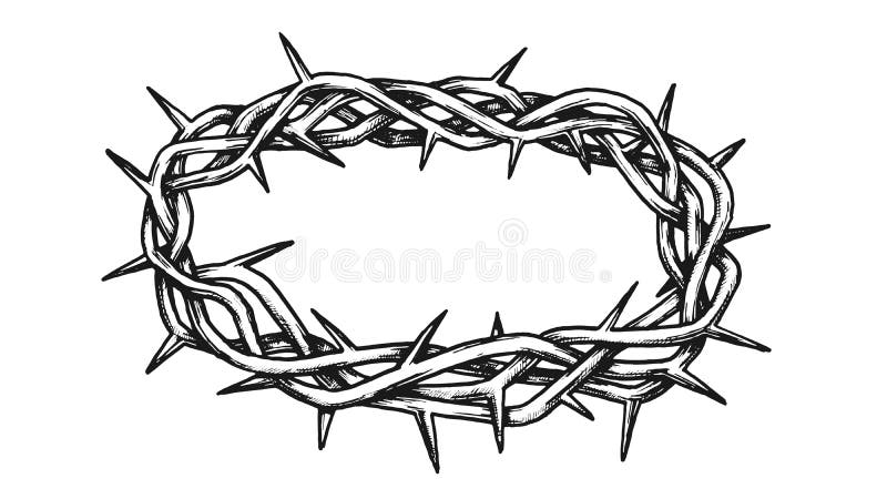 Crown of Thorns Religious Symbol Vintage Graphic by pikepicture