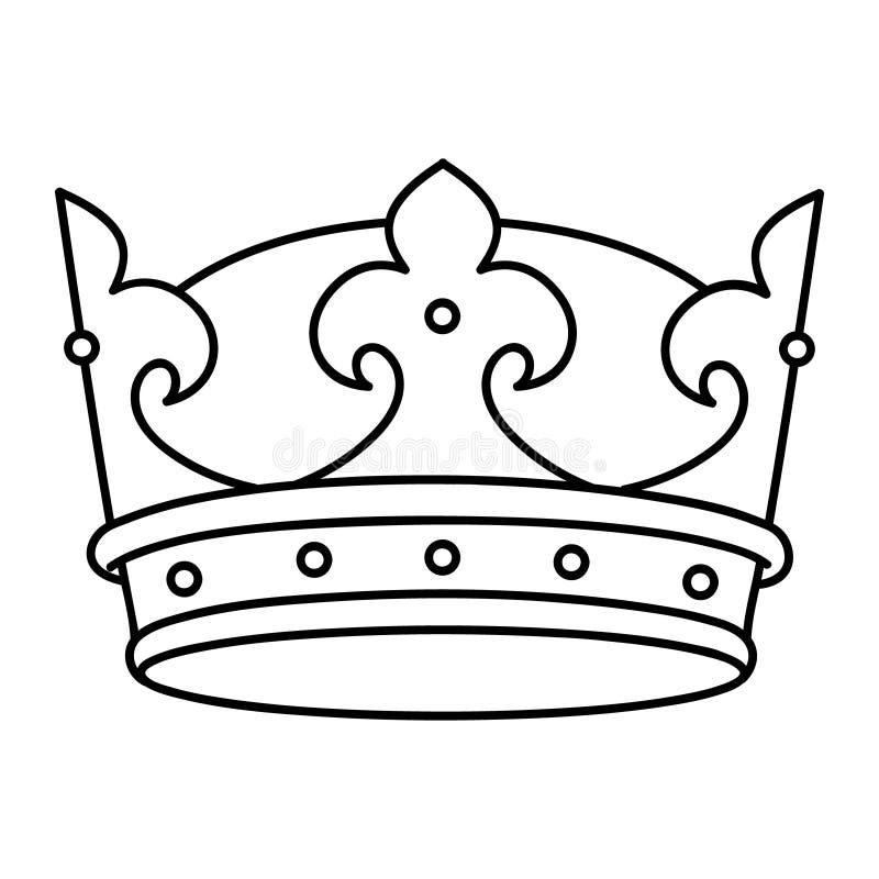 Crown Vector Icon. King Illustration Sign. Queen Symbol. Monarchy Mark ...