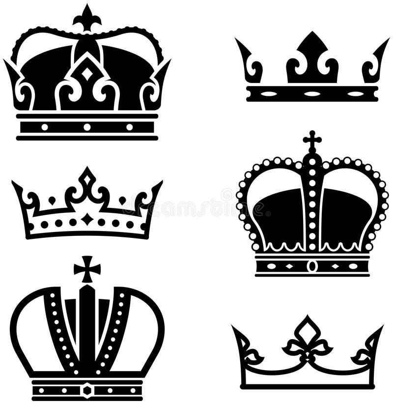 Crowns - Vector Illustration Stock Vector - Illustration of isolated ...