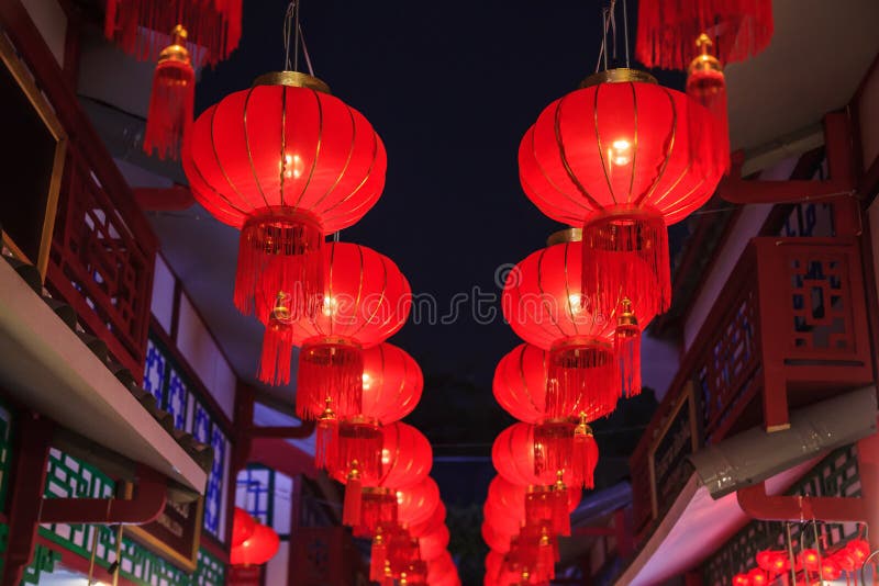 Pendentif couplet du Nouvel An chinois Festival du printemps Nœud chinois  Ornement suspendu