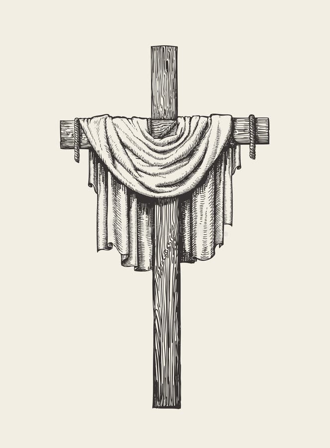 Vector drawing. Jesus on the cross - Stock Illustration [106614063] - PIXTA