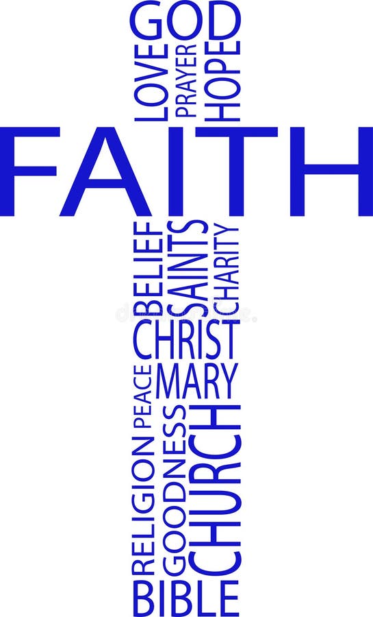 Word Cross stock illustration. Illustration of belief 146385080