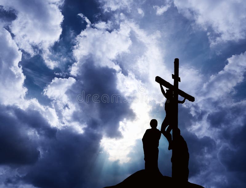 Crucifixion av Jesus fotografering för bildbyråer Crucifixion av Jesus fotografering för bildbyråer