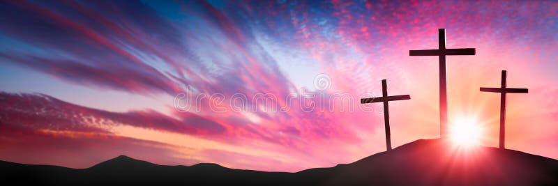 Crucifixion et résurrection photo libre de droits Crucifixion et résurrection photo libre de droits