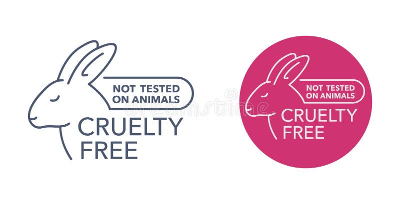 Cruelty Free - Products that Not Tested on Animals Stock Vector -  Illustration of crueltyfree, nottested: 216025932