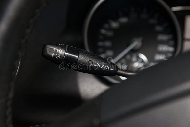 Cruise Control Stalk Switch To Set The Speed Limit, Movement Without The Help Of Gas Pedal While Driving A Car Over Distances,