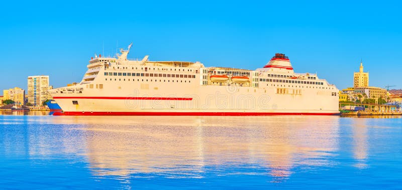 cruise ship sailing from malaga