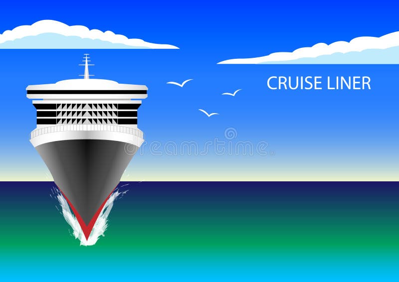 Cruise Liner in the ocean