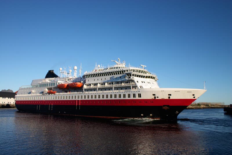 Cruise liner in port