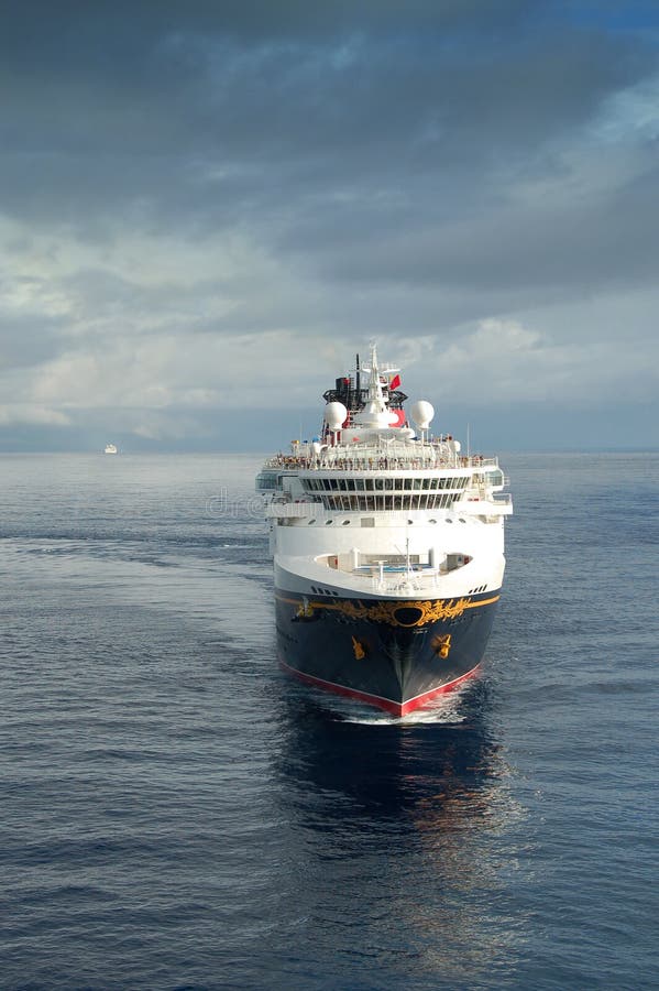 Cruise ship approaching stock image. Image of getaway 2426943