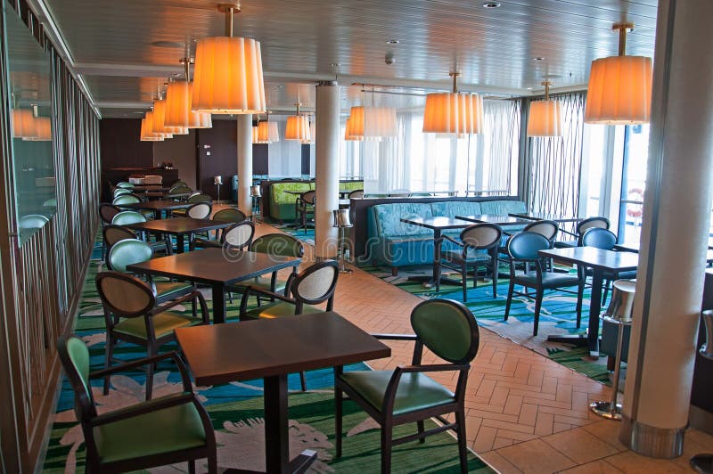 Cruise ship Celebrity Reflection interior stock photos
