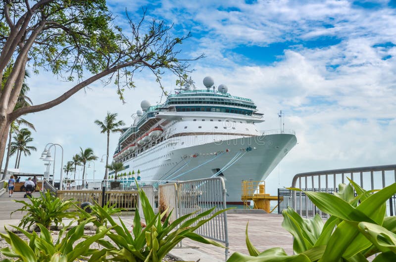 Cruise Ship Docked in Key West, Florida Stock Photo Image of tropical